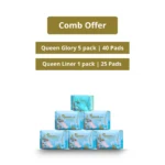 Queen Glory 5 Pack and Panty Liner 1 Pack